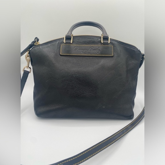 Dooney & Bourke Handbags - Dooney & Bourke Black Leather Florentine Vachetta Satchel
